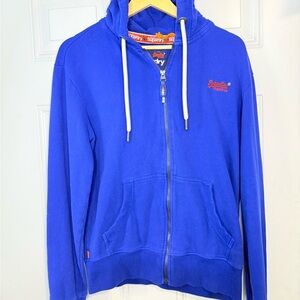 Superdry Blue Zip-Up Hoodie